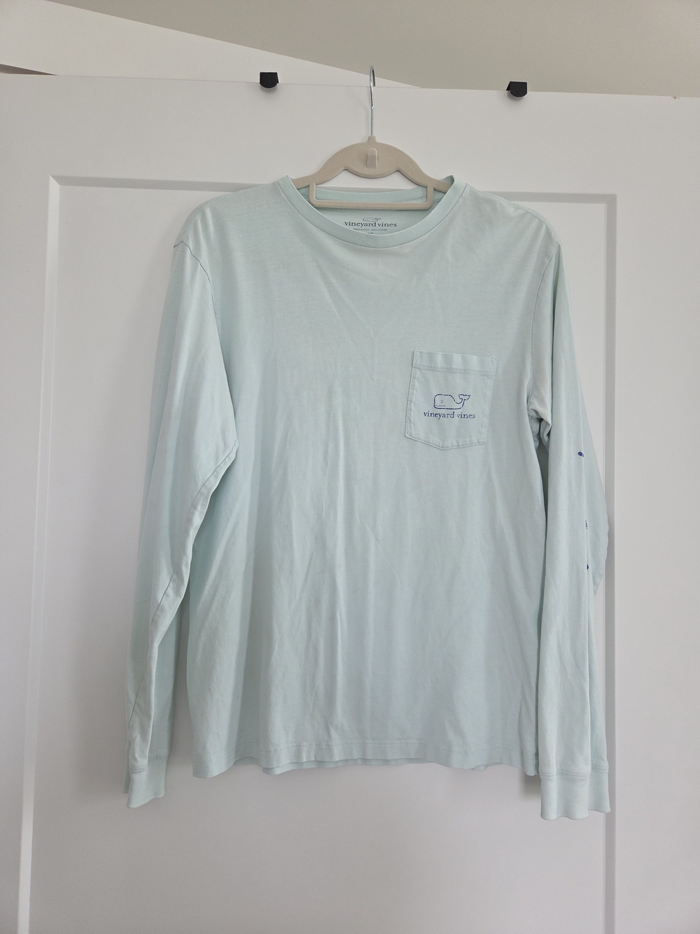 Vineyard Vines Women's Long-Sleeve Pocket Tee - Pale Mint